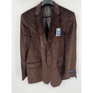 Stafford Men's brown Corduroy sportscoat size 46 L NWT